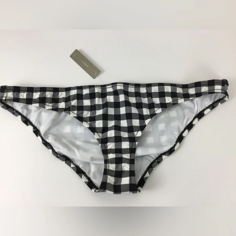 J. Crew Gingham Bikini Bottoms Swim XXL NWT
